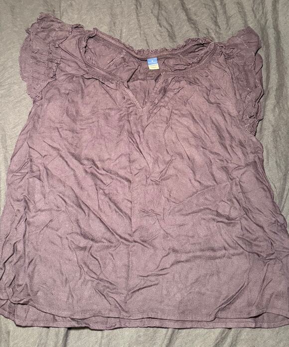 Old Navy Tops - Old Navy Oversized Ruffle Sleeve Blouse Size Small
